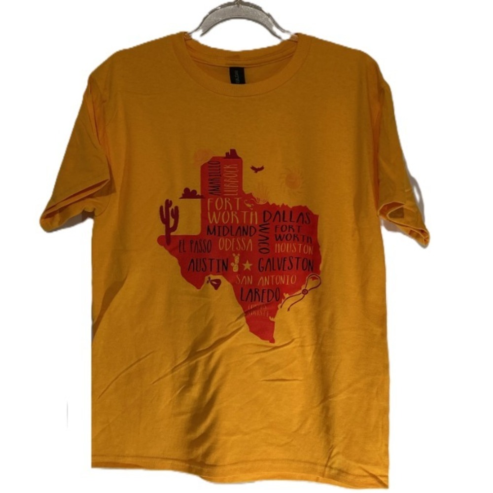Texas T-Shirt, Yellow, Small